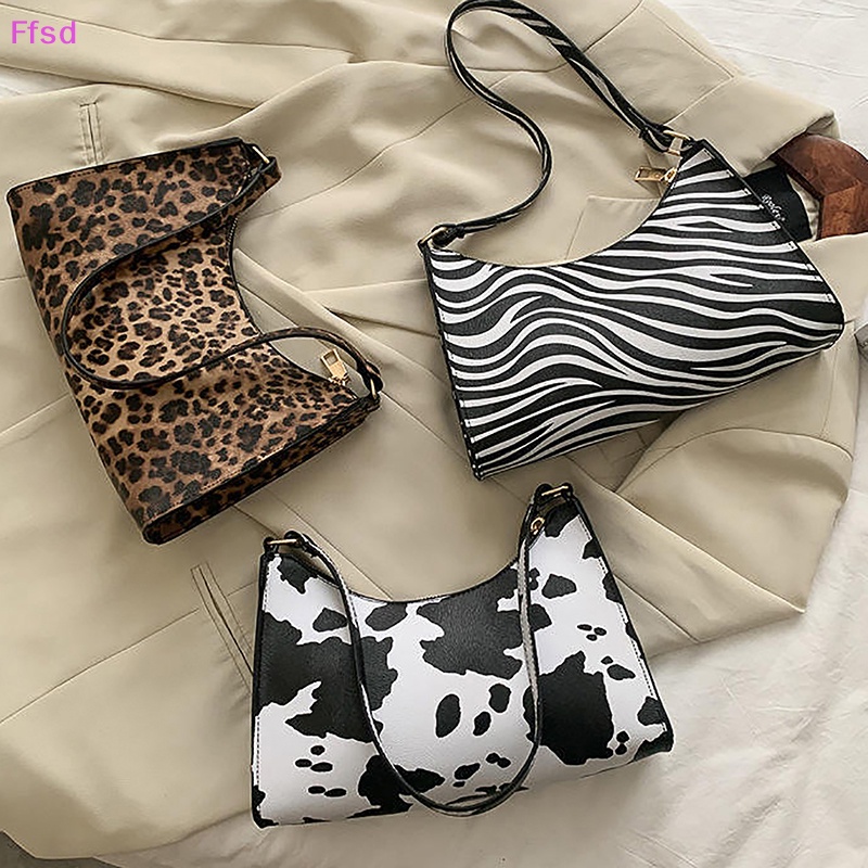 {Ffsd} Túi Xách Da PU In Họa Tiết Ngựa Vằn Thời Trang Đơn Giản Cho Nữ * Giảm Giá Hot