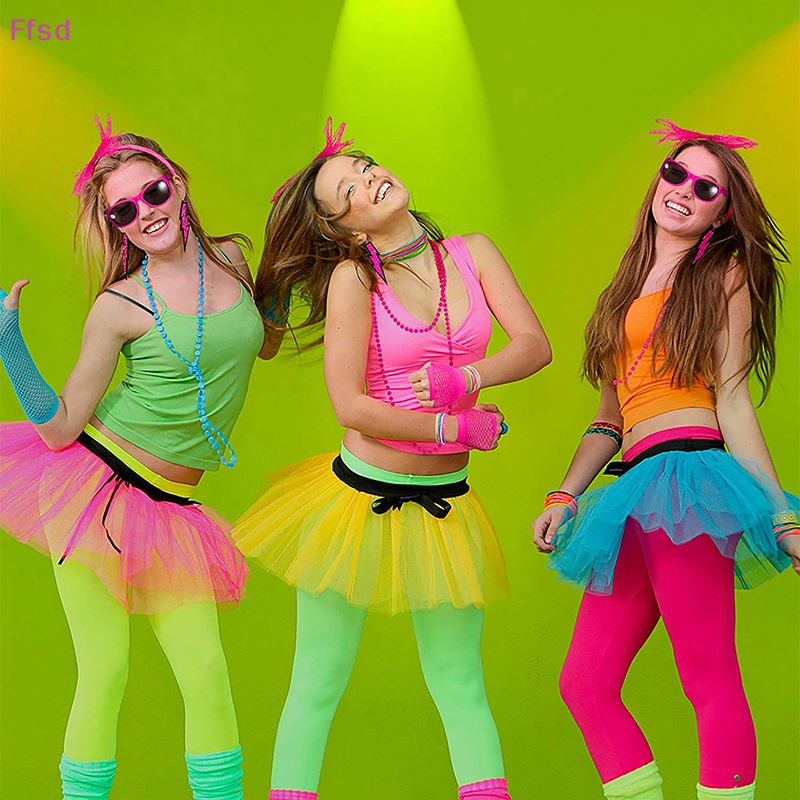 1 Set 1 Bộ Trang Sức Gồm Vòng cổ / Vòng Đeo Tay / Băng Đô / Găng Tay / Đầu Gối 80s