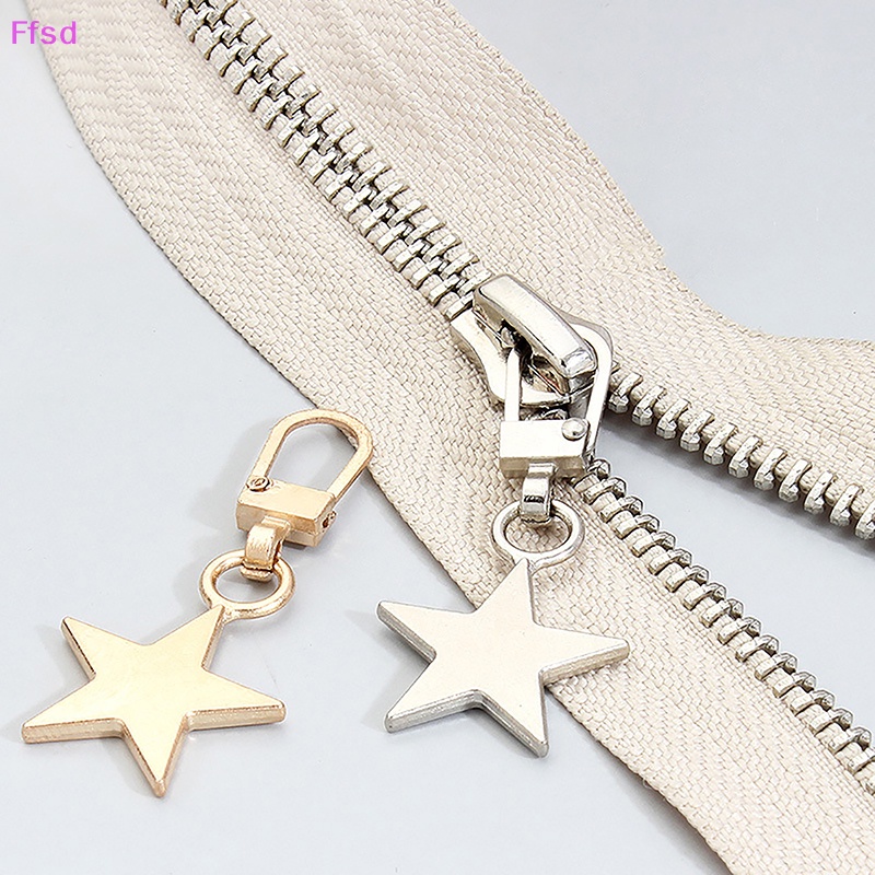 {Ffsd} Set 5 Dụng Cụ Khóa Kéo Kim Loại Hình Ngôi Sao Có Thể Tháo Rời Dùng Sửa Chữa Túi Xách Khóa Kéo * Bán Chạy