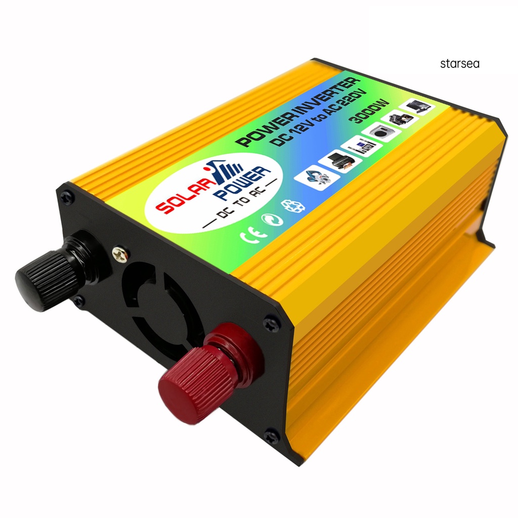 Tẩu Sạc Chuyển Đổi CA-3000W DC 12V Sang AC 220V Cho Xe Ô Tô