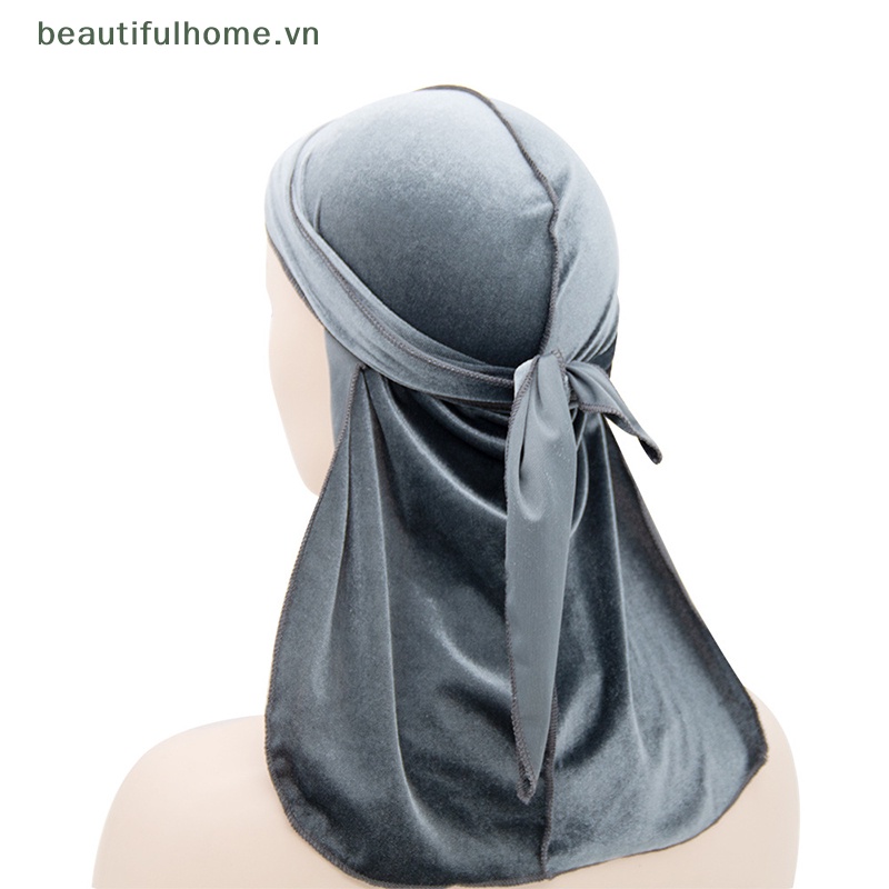 Mũ Nhung Trùm Đầu Dạng Đuôi Dài Phong Cách Hip Hop Cho Unisex