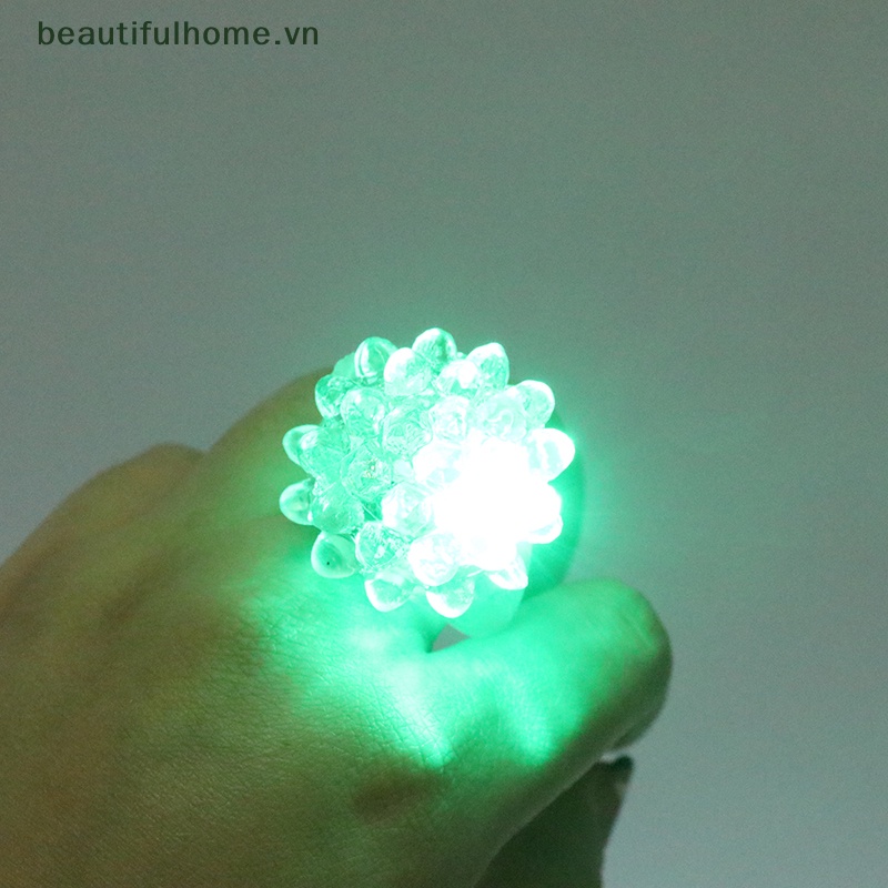 Bộ 5 Nhẫn Đèn LED Phát Sáng Dùng Trang Trí Tiệc Cưới / Lễ Hội