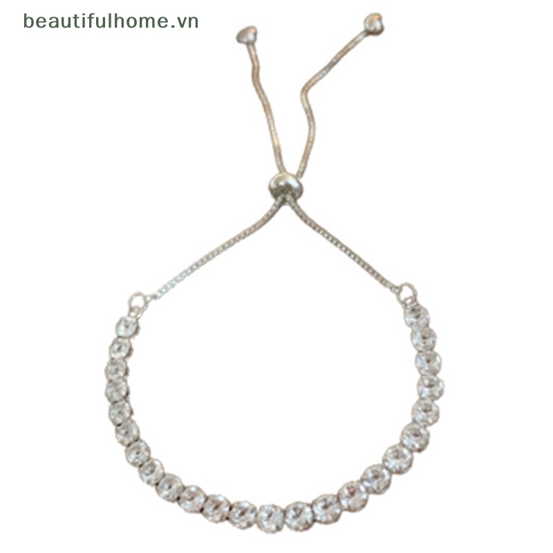 [beautifulhome] Vòng Tay Pha Lê Hình Học Có Thể Điều Chỉnh Thời Trang Mới Làm Quà Tặng Đám Cưới Cho Nữ [beauty