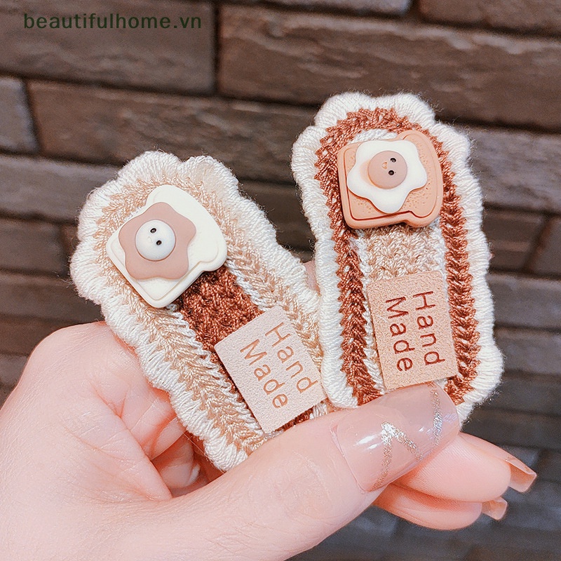 Kẹp Tóc BB Hình Trà Sữa Phủ Lông Màu Cà Phê Dễ Thương Phong Cách Hàn Quốc Cho Bé Gái