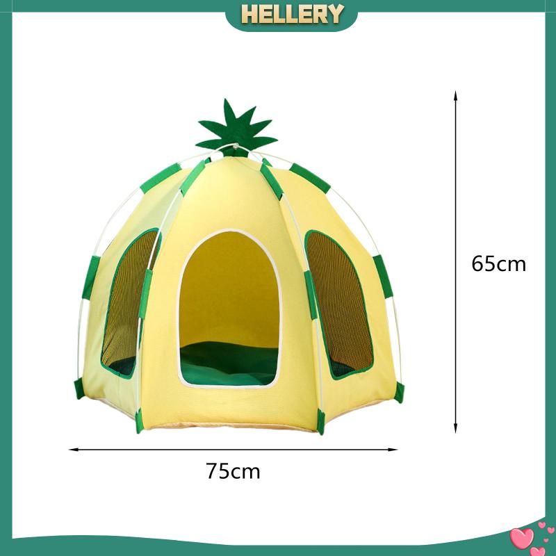 Lều Ngủ Hình Quả Dứa Có Thể Tháo Rời Tiện Dụng Cho Mèo Cưng