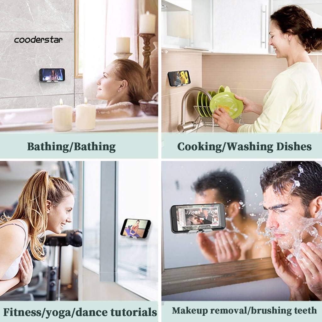 Giá Đỡ Điện Thoại Gắn Tường Bằng Kim Loại Chống Trượt Tiện Dụng