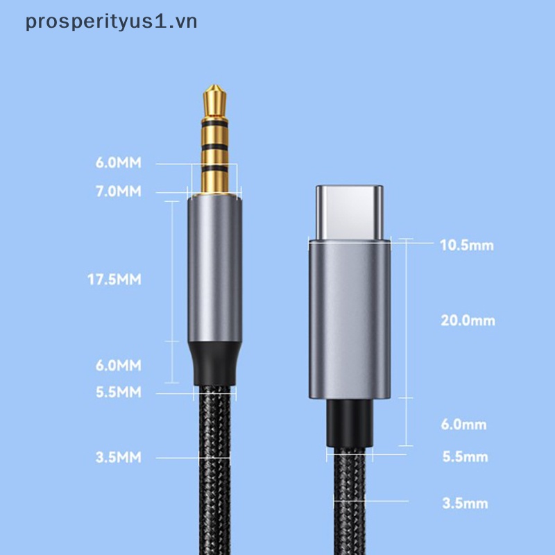 Cáp Chuyển Đổi Âm Thanh Type C Sang Aux 3.5mm Chuyên Nghiệp Cho Xe Hơi [VN]