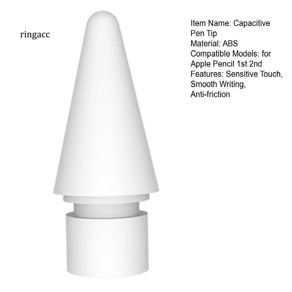 Đầu Bút Cảm Ứng Điện Dung RGA Chống Trượt Chống Trầy Xước Không Gây Tiếng Ồn Thay Thế Cho Apple Pencil 2 1