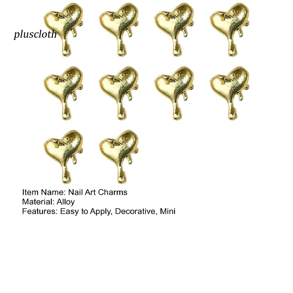 Set 10 Phụ Kiện Trang Trí Móng Tay 3D Nhiều Màu Sắc