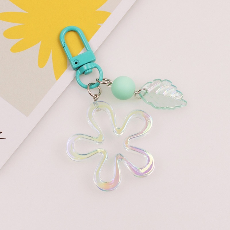 Móc Chìa Khóa Bằng Acrylic Hình Chiếc Lá Nhiều Màu Độc Đáo