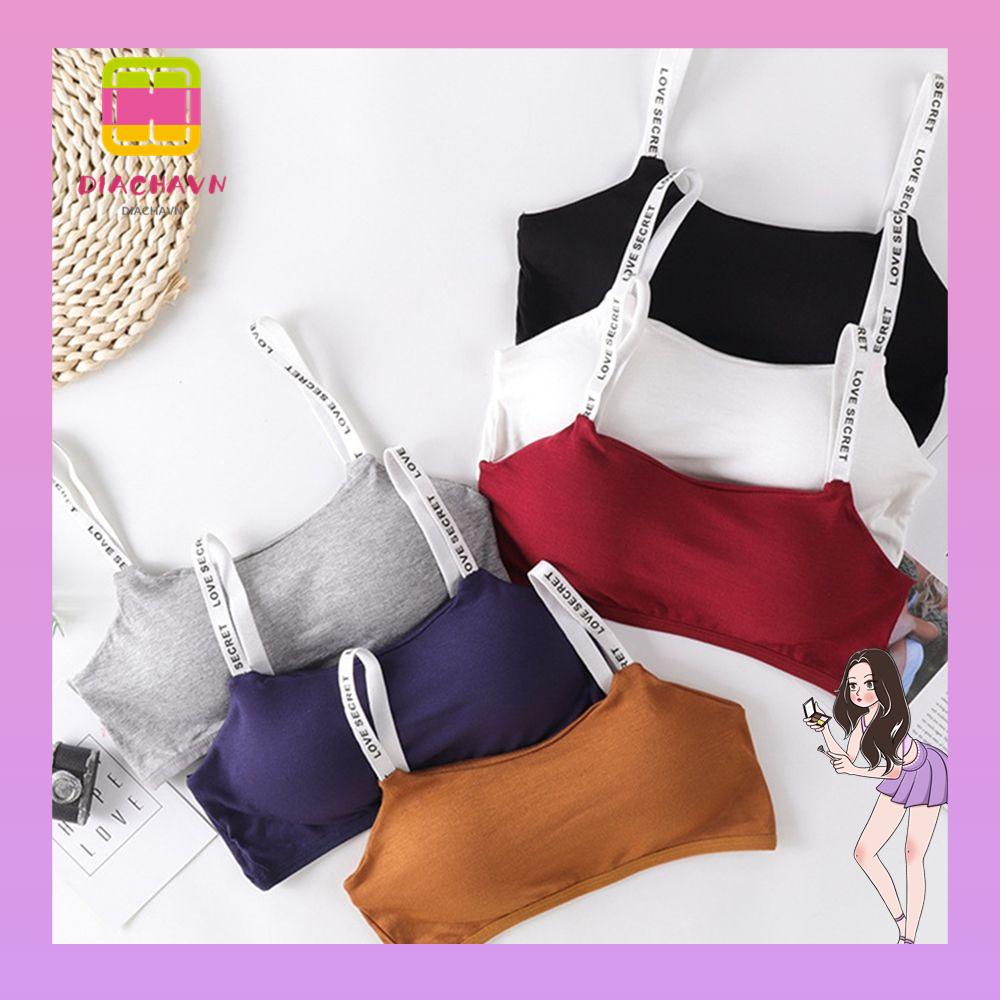 Áo Ngực Thể Thao Dạng Quấn In Chữ Có Thể Điều Chỉnh