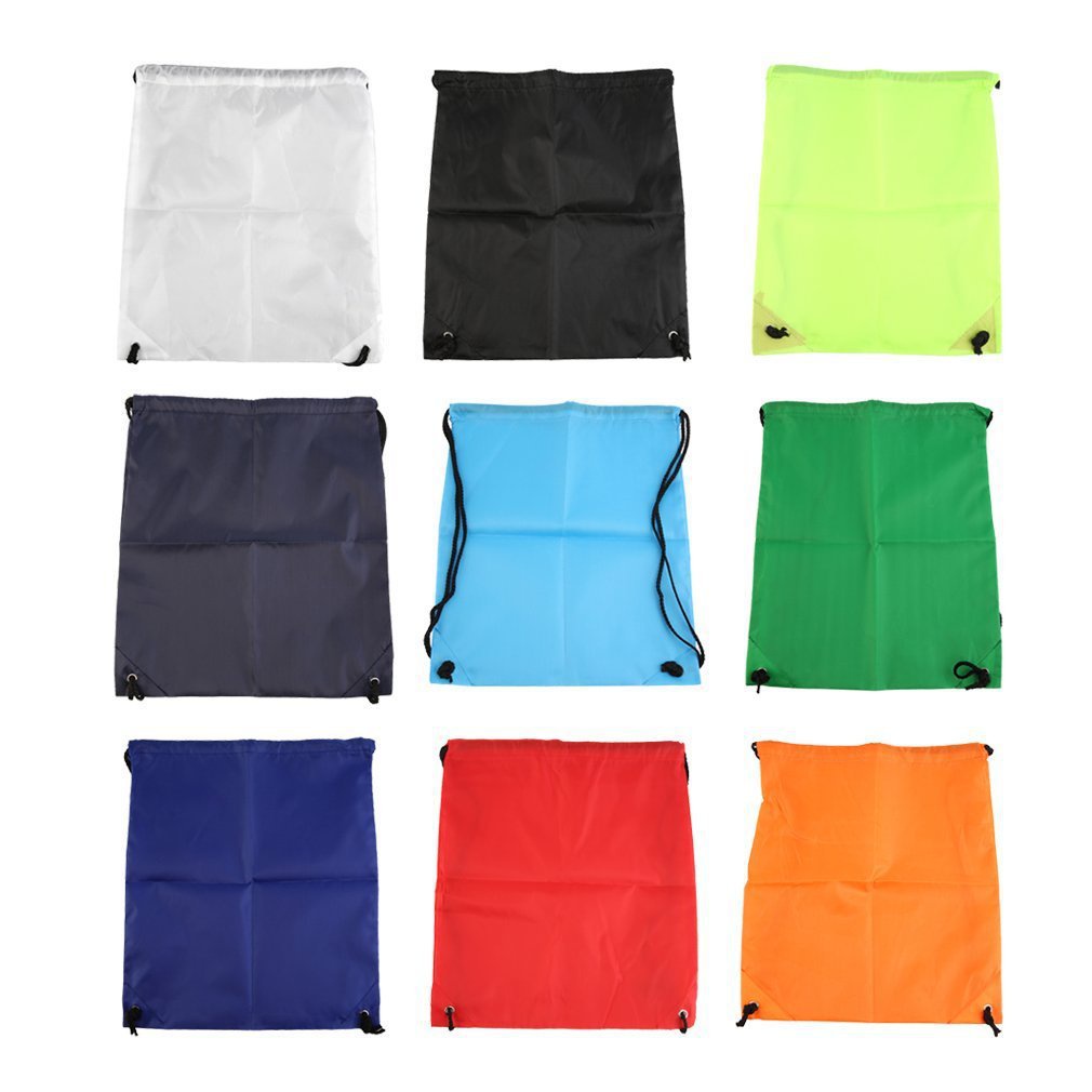 Drawstring Bag Portable Students Backpack Waterproof Sports Riding Storage Bag