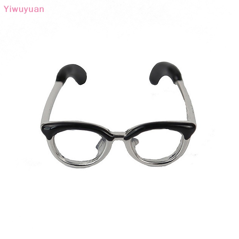 < Yiwuyuan > Nhẫn Dạng Hở Hình Mắt Kính Tráng Men Dễ Thương Có Thể Điều Chỉnh Làm Quà Sinh Nhật Trang Sức Cho Nữ