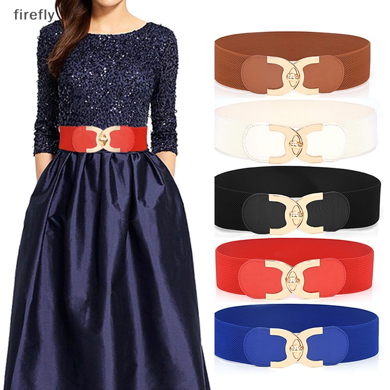 Thắt Lưng Bản Rộng Co Giãn Có Khóa Cài Thời Trang Mùa Hè Cho Nữ