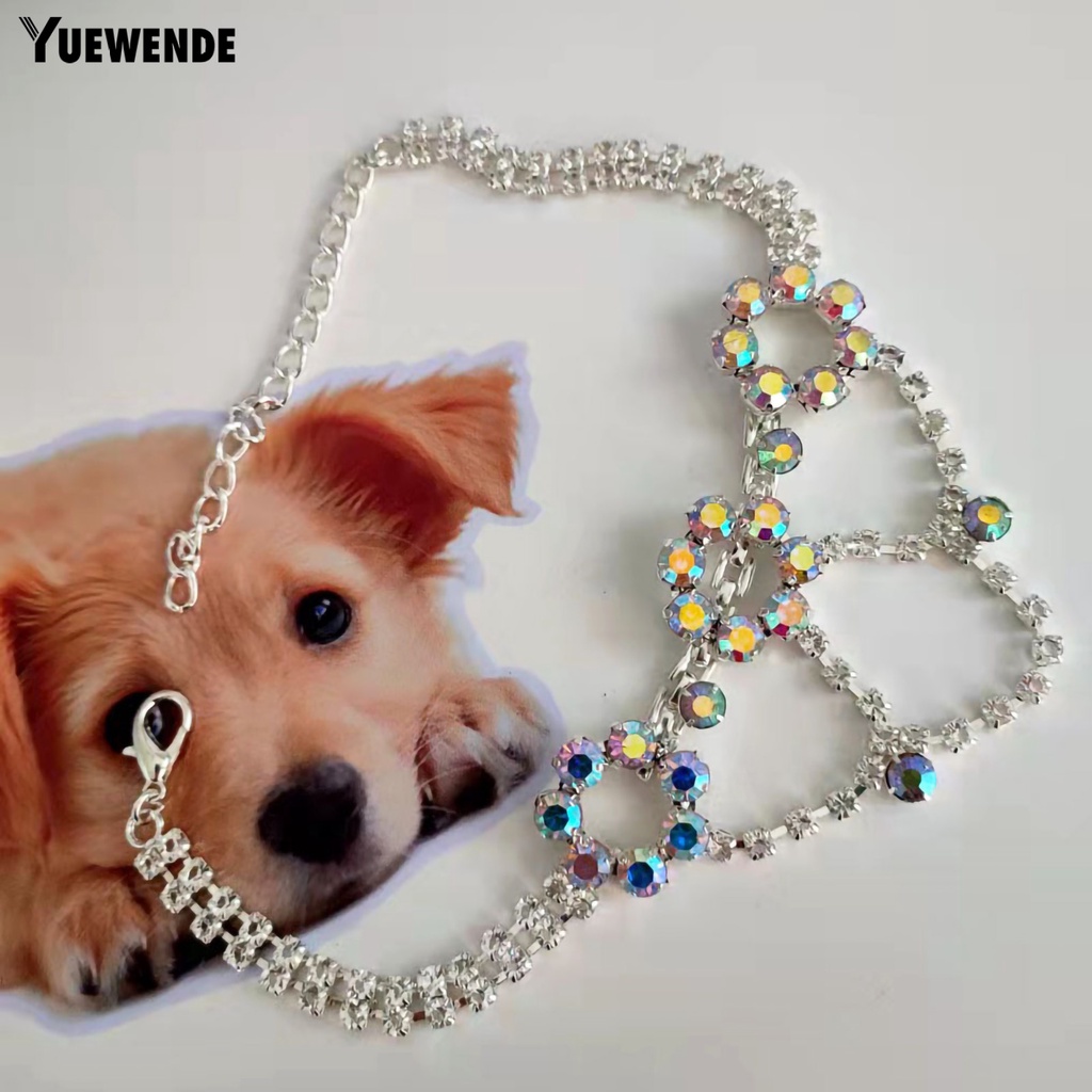 Vòng Cổ Kim Loại Đính Đá Cho Thú Cưng