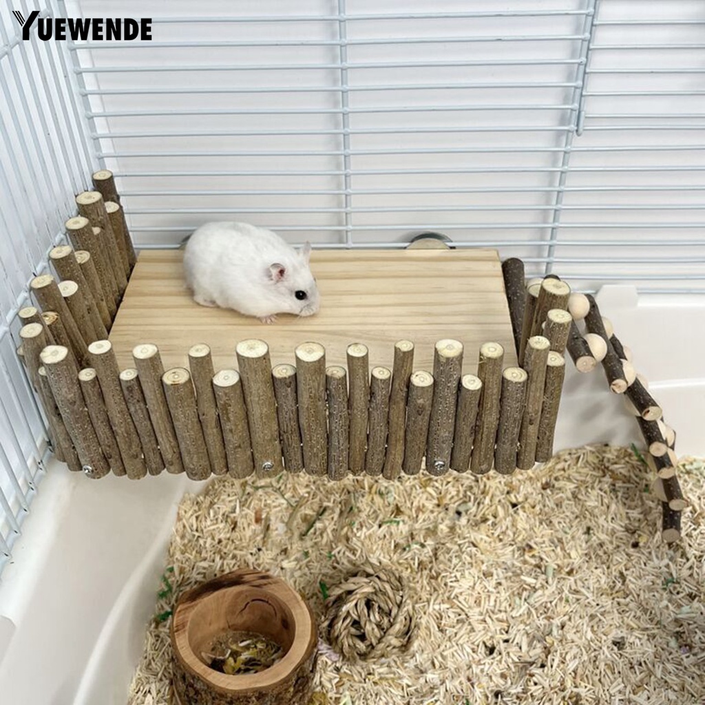 Yq.e Giá Đỡ Chuột Hamster Bằng Chất Liệu Tự Nhiên Màu Trơn Độ Ổn Định Cao Chống Mài Mòn