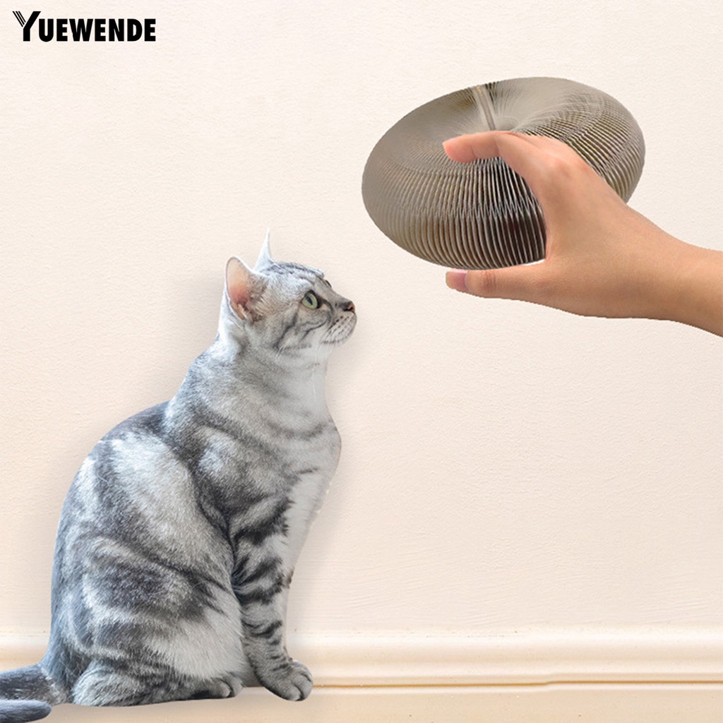 1 Bộ Bảng Đồ Chơi Tập Xoay Kèm Chuông Hình Accordion Có Thể Gập Lại Tương Tác Với Mèo