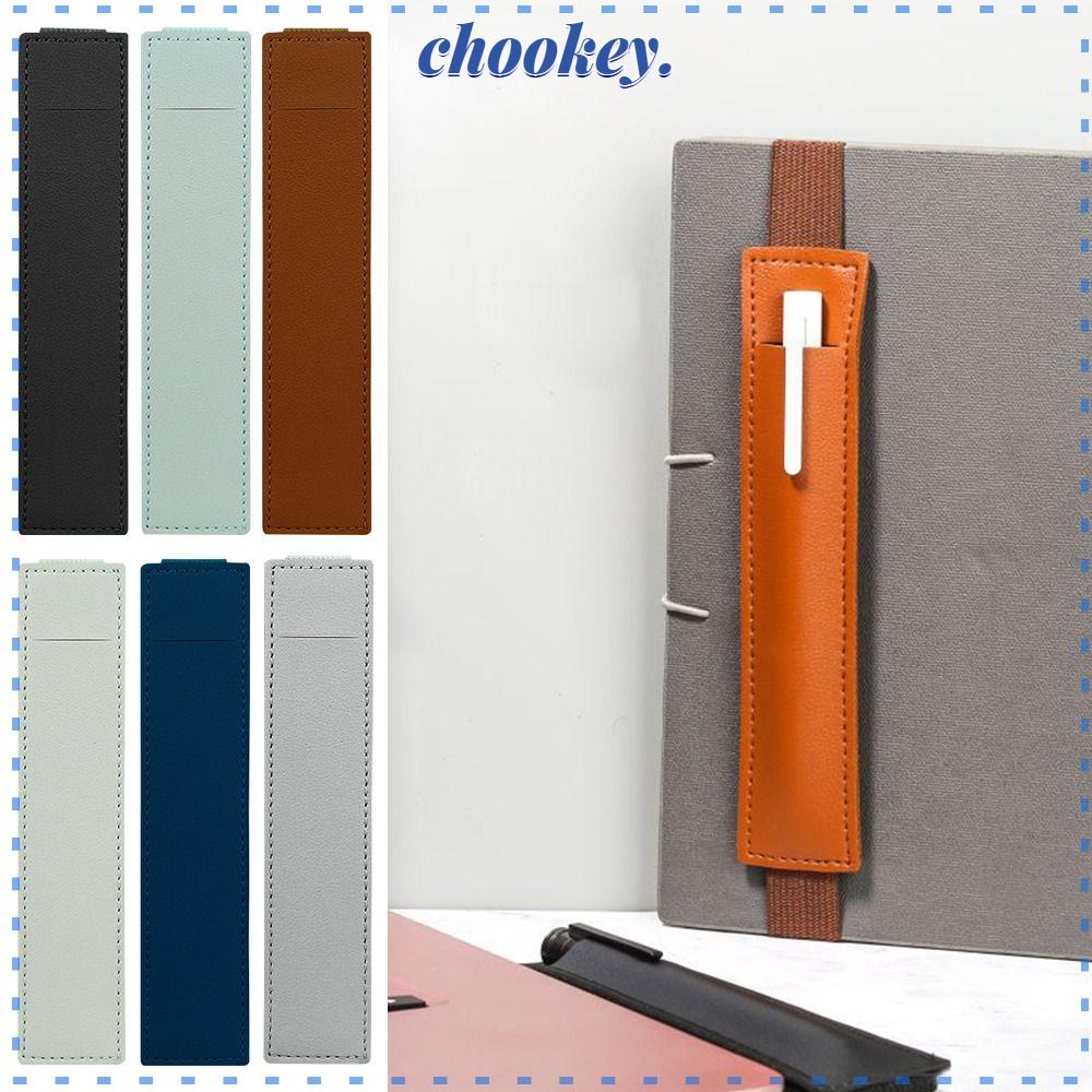 CHOOKEY Túi Đựng Bút Bằng Da Pu Siêu Nhẹ Tiện Dụng Giá Đỡ