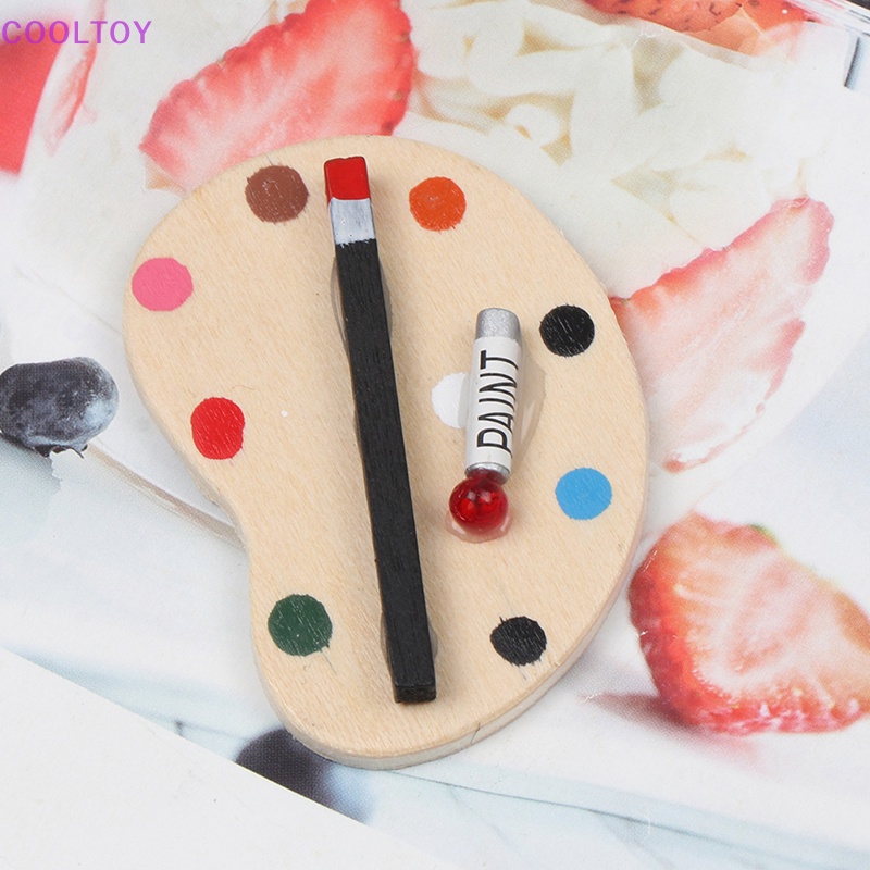 Bảng Màu Mini Tỉ Lệ 1 / 12 Dùng Để Trang Trí Nhà Búp Bê