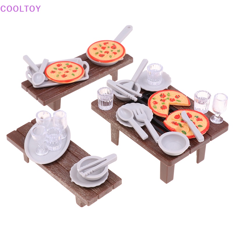 1 Bộ Mô Hình Bàn Ghế Nướng Bbq, Muỗng, Nĩa Dùng Trang Trí Nhà Búp Bê, Tỉ Lệ 1: 12