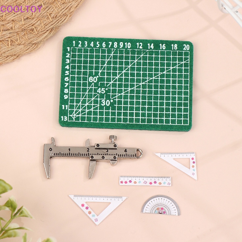 1 Bộ Thước Đo Góc Tam Giác Tỉ Lệ 1: 12 Trang Trí Nhà Búp Bê