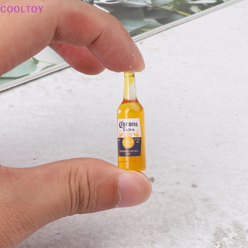 Set 10 Chai Rượu Mini Tỉ Lệ 1 / 12 Xinh Xắn Dùng Để Trang Trí Nhà Búp Bê