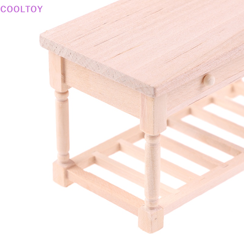 Mô Hình Bàn Gỗ Có Ngăn Kéo Dùng Trang Trí Nhà Búp Bê Tỷ Lệ 1: 12