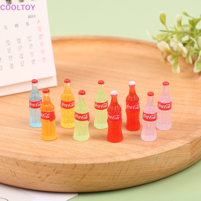 Set 5 Chai Nước Ngọt Trong Suốt Dùng Để Trang Trí Nhà Búp Bê 1: 12