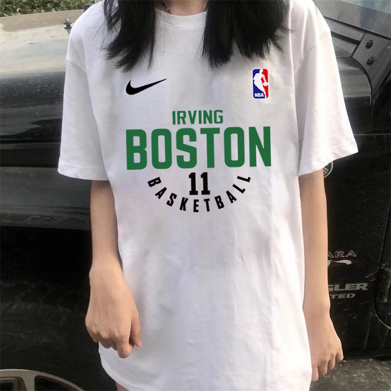 Áo Thun Cotton Tay Ngắn In Chữ N1KE Plus Size Unisex