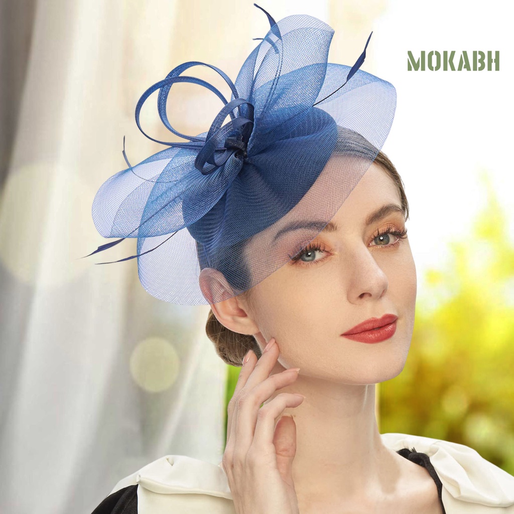 [Mokabh] Cài Tóc Đính Nơ Nhiều Màu Sắc Bắt Mắt Ngọt Ngào Phù Hợp Với Đám Cưới Cho Nữ