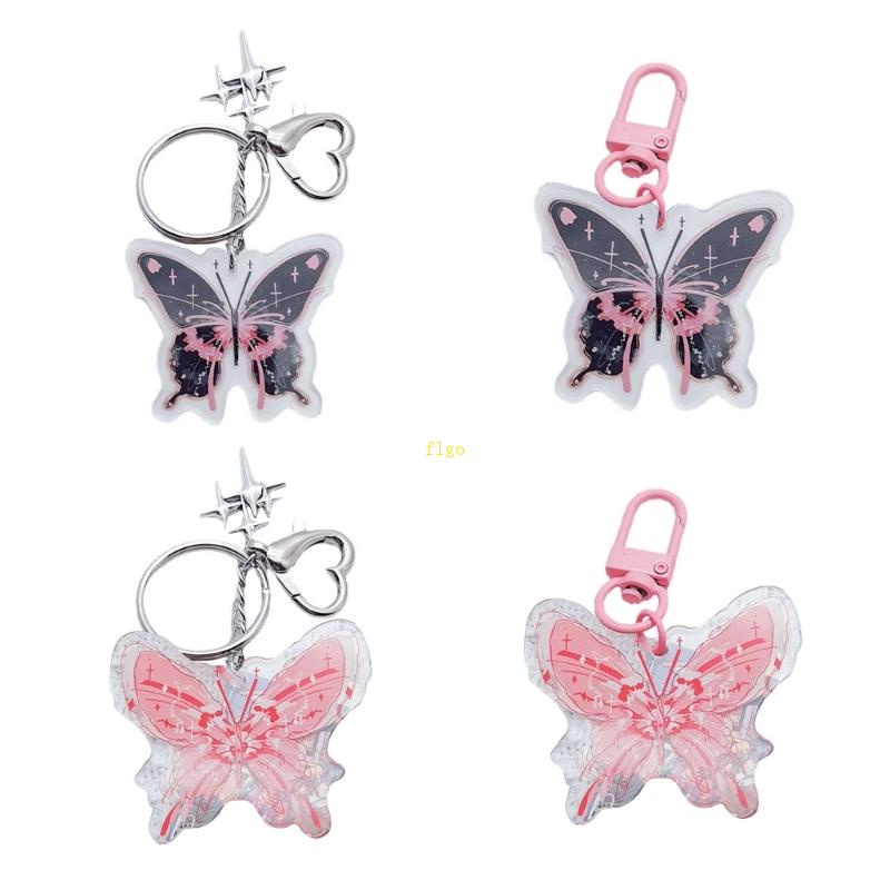 Flgo Móc Khóa Hình Bướm Y2k Đơn Giản Thời Trang Cho Nữ