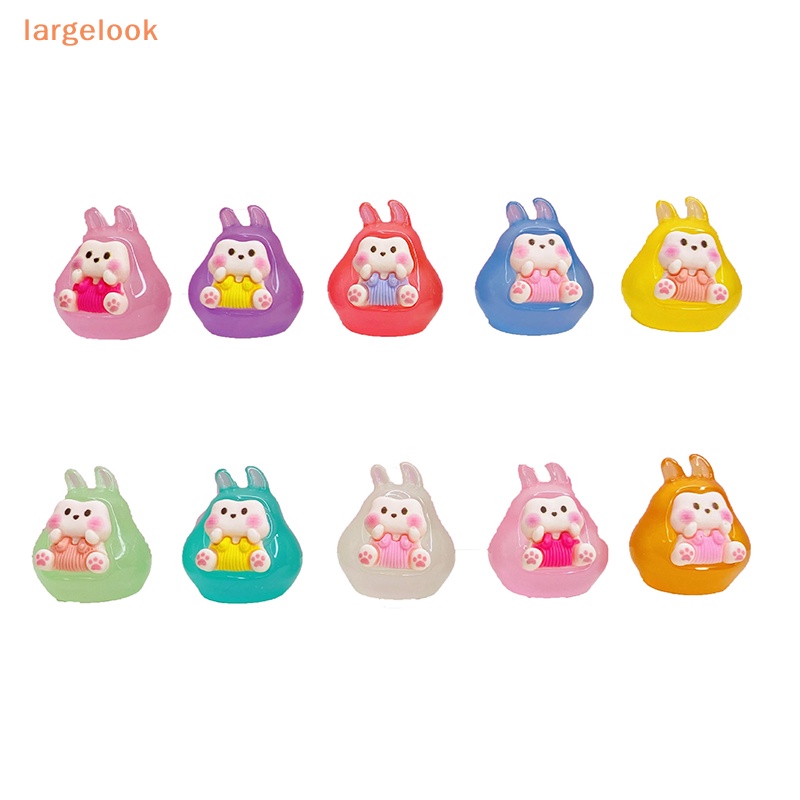 1 Tượng Thỏ Hoạt Hình Phản Quang Trang Trí Tiểu Cảnh