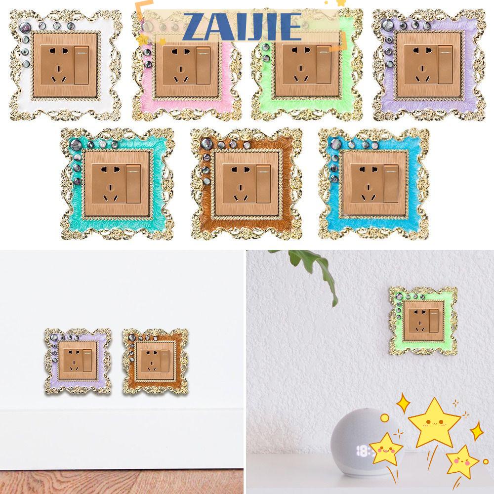 Vỏ Bọc Công Tắc Đèn Đơn 24 Bằng Nhựa Sáng Tạo Dành Cho Phòng Khách|Nút Cắm Trang Trí Viền Giày Tiện Dụng