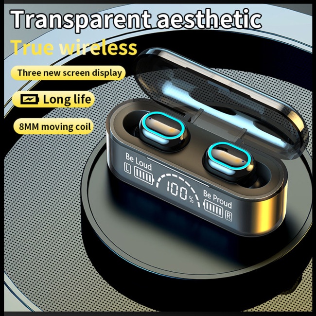 Tai Nghe Nhét Tai Zevaret G35 Kết Nối Bluetooth Không Dây Có Màn Hình Kỹ Thuật Số Kèm Sạc