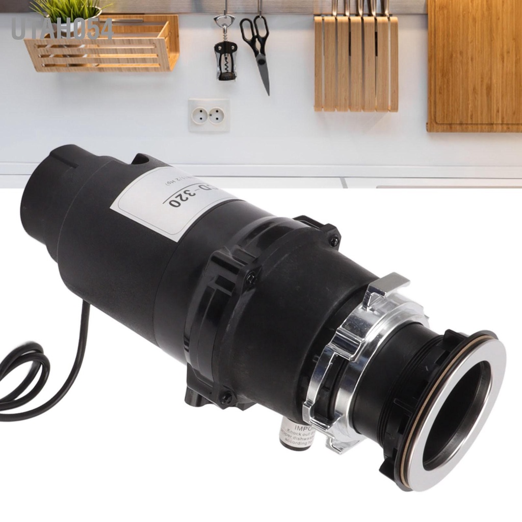 Máy nghiền thức ăn thừa - Máy nghiền rác xử lý thực phẩm dư thừa nhà bếp EU Plug 250V