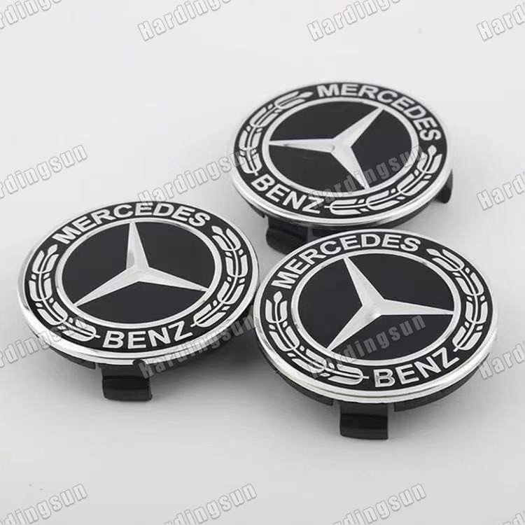Set 4 Nắp Đậy Trục Bánh Xe Hơi Mercedes-Benz 75MM 60MM Thay Thế