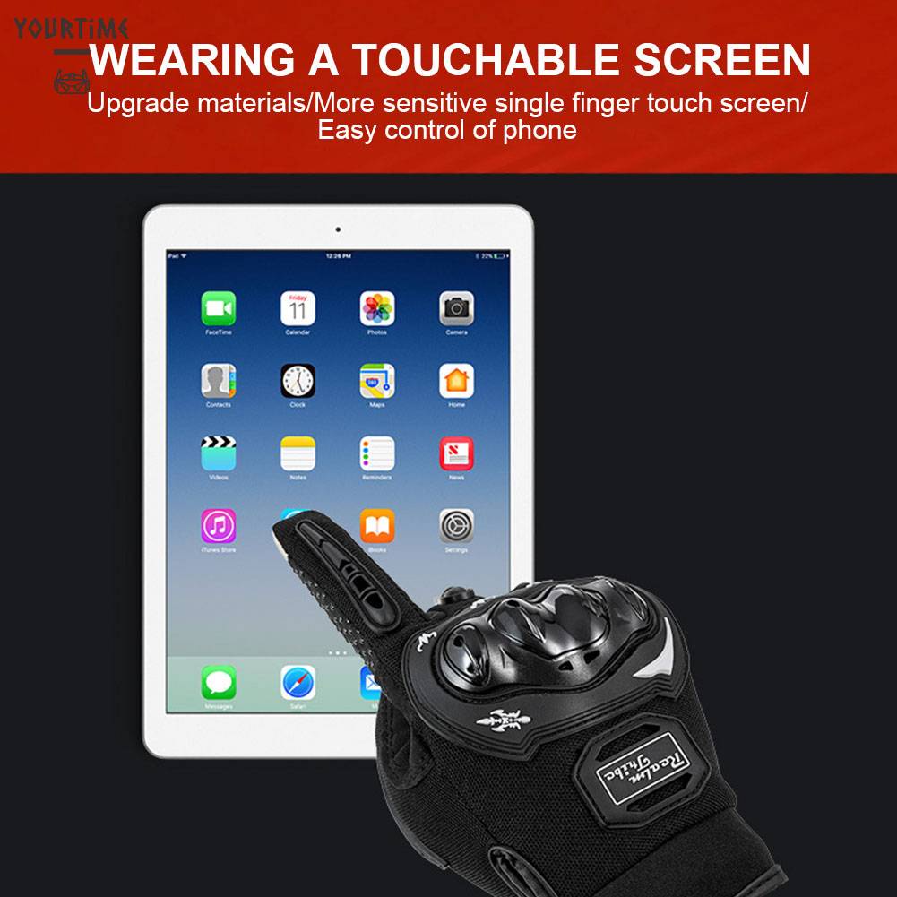 Găng Tay Lái Xe Bằng Da Chống Trượt Siêu Bền Cho BMX ATV Road Racing