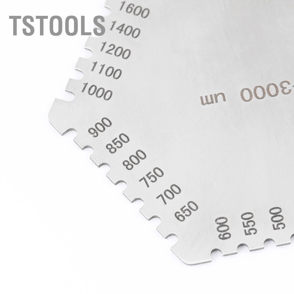 TSTOOLS Máy đo độ dày màng ướt bằng thép không gỉ có chính xác cao 25-3000um