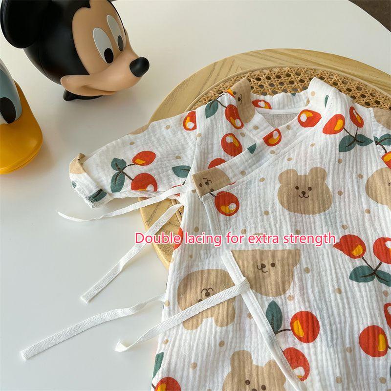 Bộ Body Cho Bé Trai Bộ Body Cho Bé Sơ Sinh Jum Cho Bé Gái Áo Liền Quần Tay Dài Bằng Cotton In Họa Tiết Hoạt Hình Động Vật Dễ Thương Thời Trang Mùa Hè Cho Bé Sơ Sinh