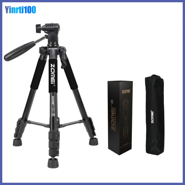 Giá Đỡ Ba Chân Bằng Nhôm Chuyên Nghiệp Yinrti Zomei Q111 Cho Máy Ảnh Kỹ Thuật Số Dslr