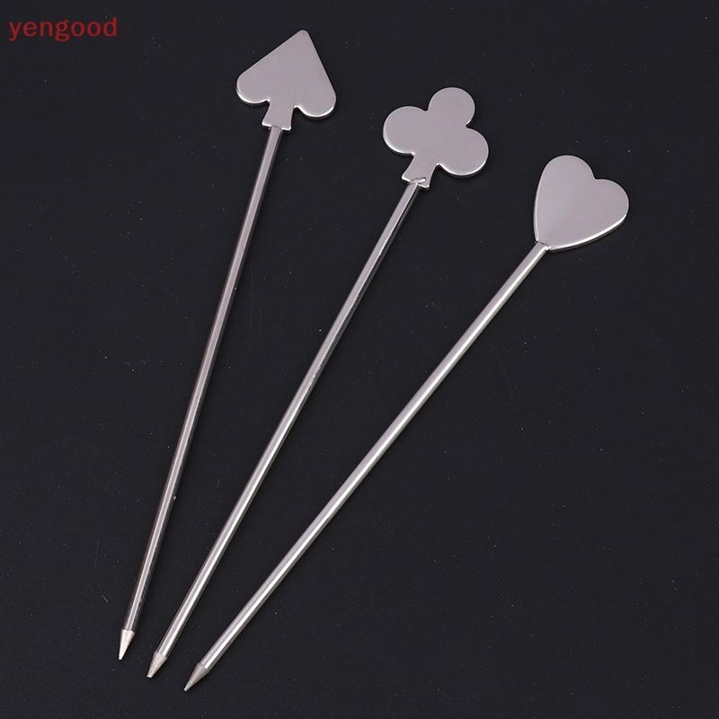 1 Que Xiên Bằng Thép Không Gỉ Làm Cocktail