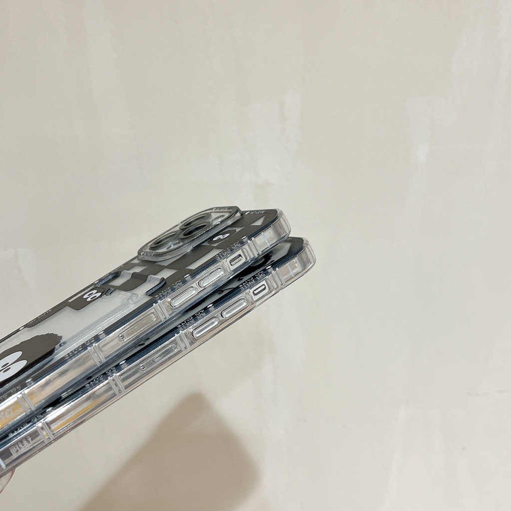 Ốp Điện Thoại Tpu Mềm Trong Suốt Hình Bùi Nhùi Hoạt Hình Có Ngăn Đựng Thẻ Cho iPhone 14 Plus 13 12 11 Pro XR XS Max