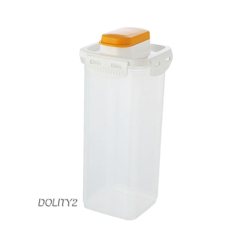 [Dolity2] Hộp Đựng Bột Tẩy Rửa Thực Phẩm Khô Kín Khí Có Nắp Đậy Cho Nhà Bếp