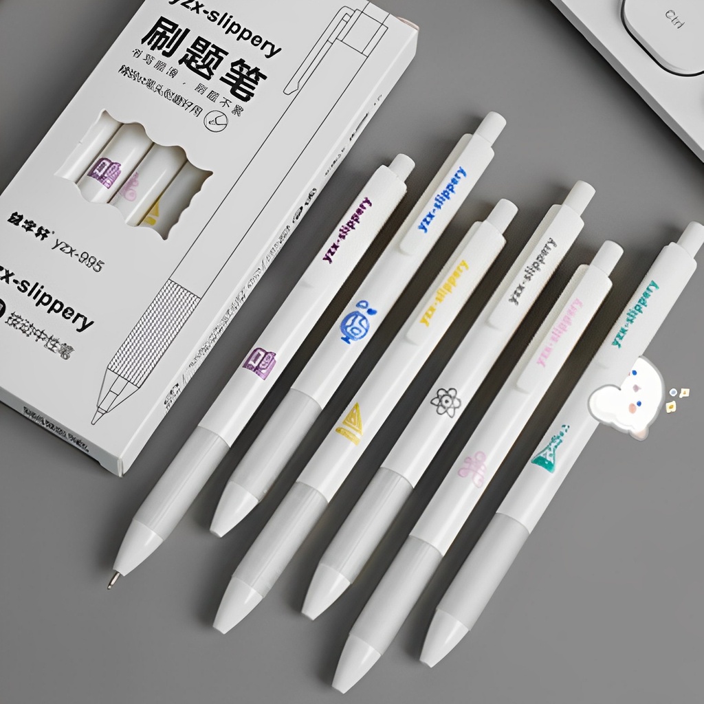 1 Bút Mực Đen Nhanh Khô 0.5mm In Họa Tiết Dễ Thương