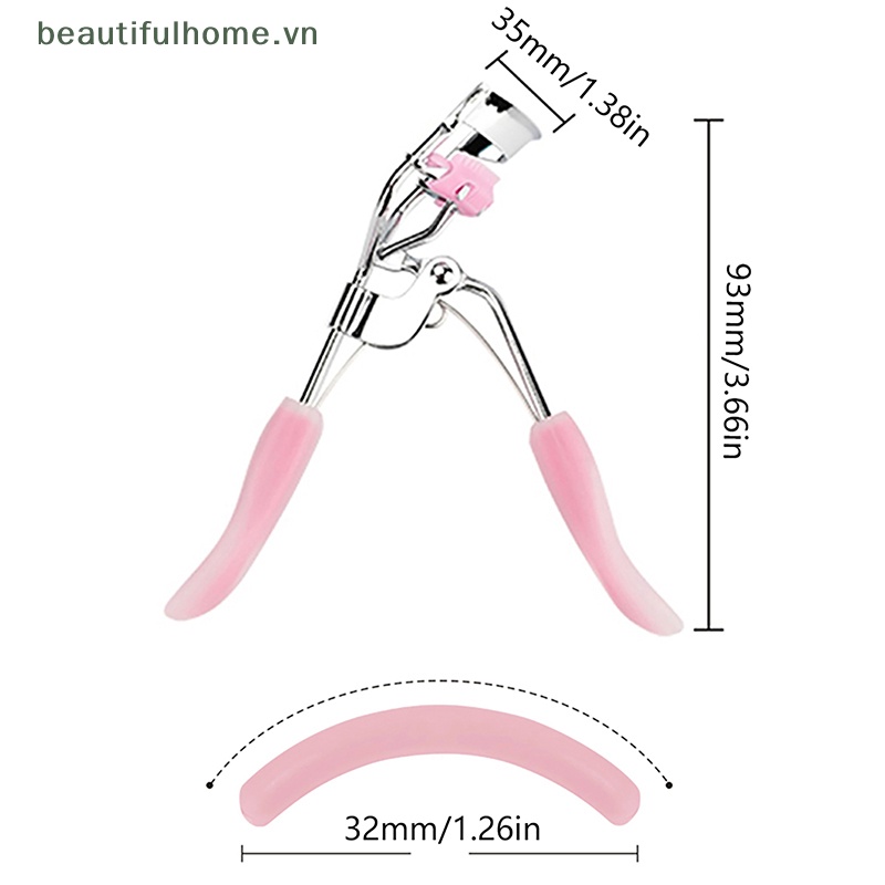 Dụng Cụ Bấm Cong Mi Tay Cầm Hình Đuôi Cá Trang Điểm Làm Đẹp
