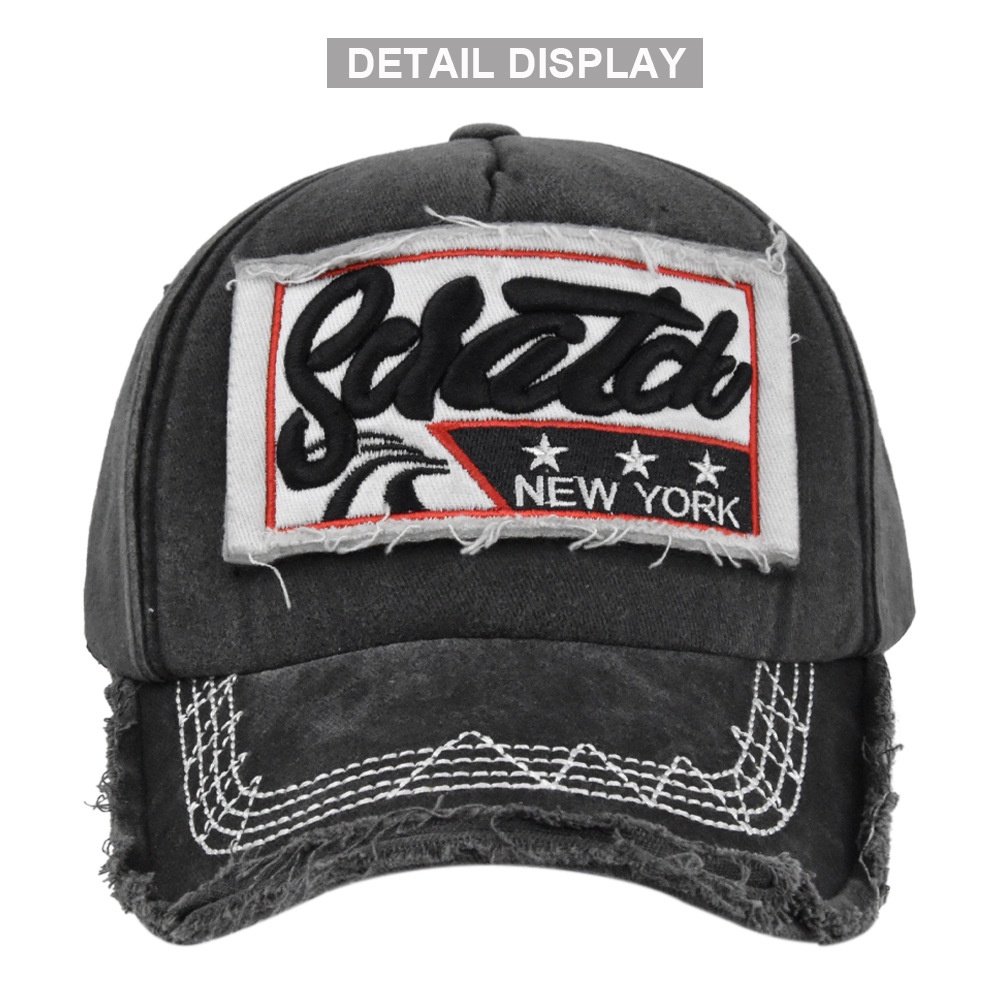 LINJW Mũ Lưỡi Trai Cotton Thêu Chữ Phong Cách Hiphop Thời Trang Cho Nam Nữ