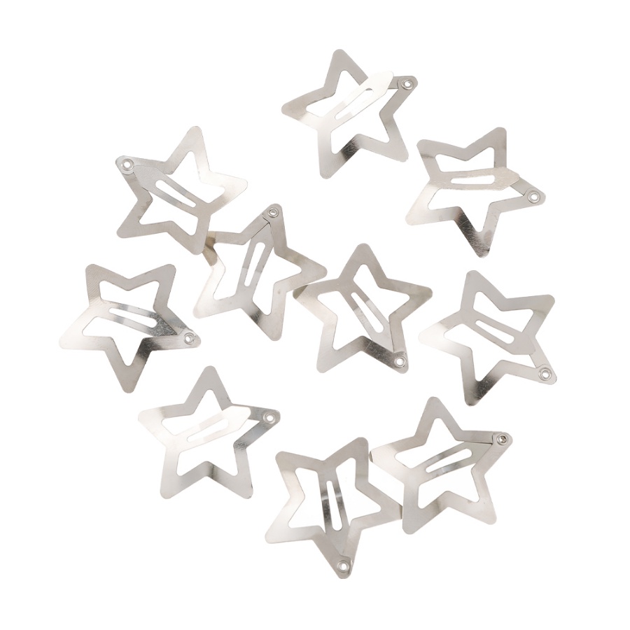 Set 5 / 10 / 20 / 30 / 40 / 50 Kẹp Tóc Hình Ngôi Sao Năm Cánh Dễ Thương Cho Bé Gái