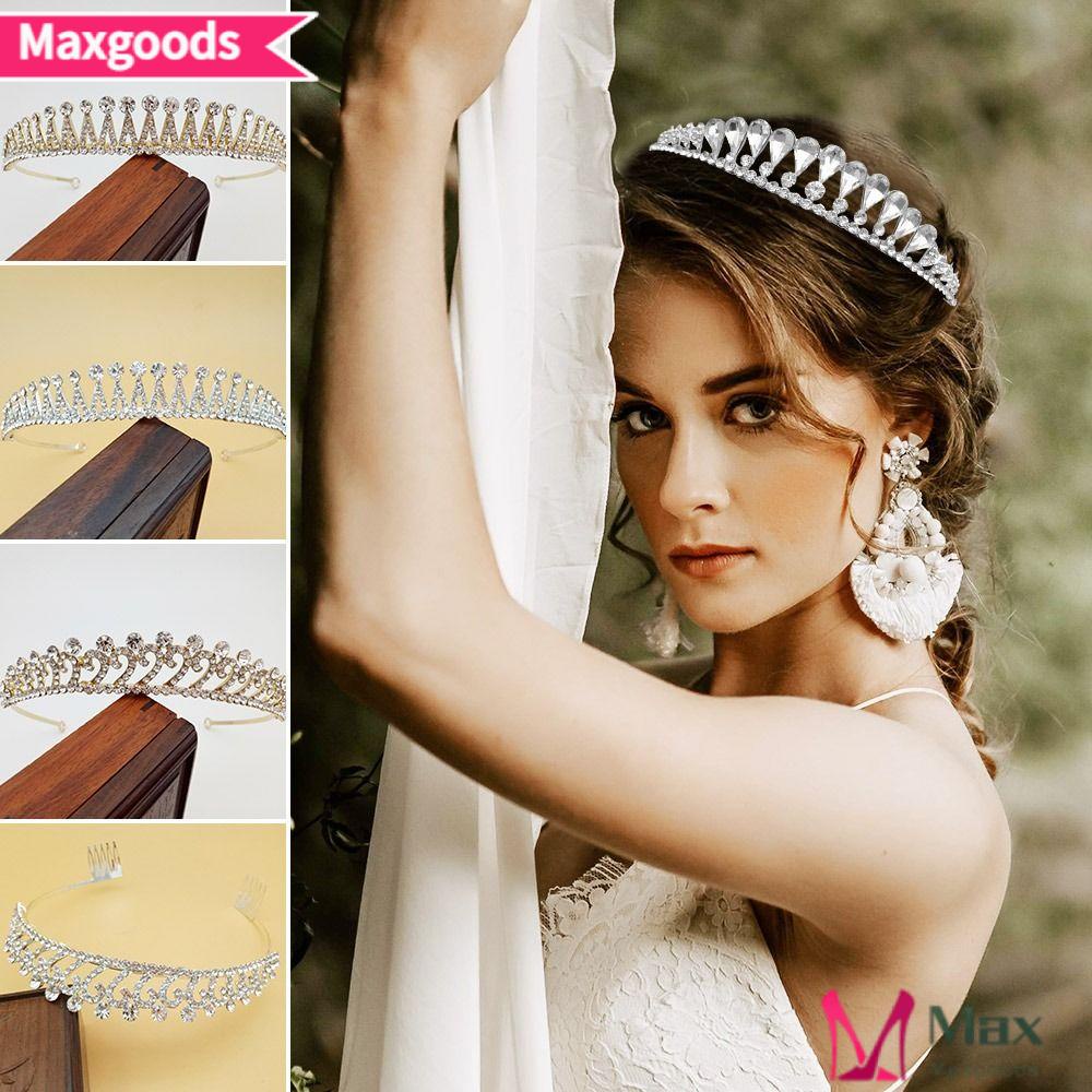 Cài Tóc Hình Vương Miện Thiết Kế Xinh Xắn Cho Cô Dâu