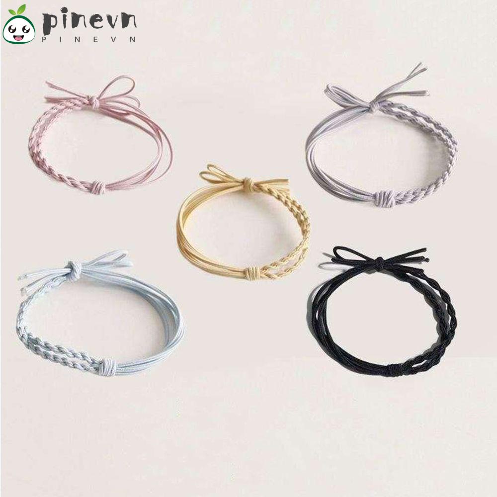 Dây Buộc Tóc Dệt Thủ Công Thiết Kế Đơn Giản 4 Trong 1 Cho Nữ