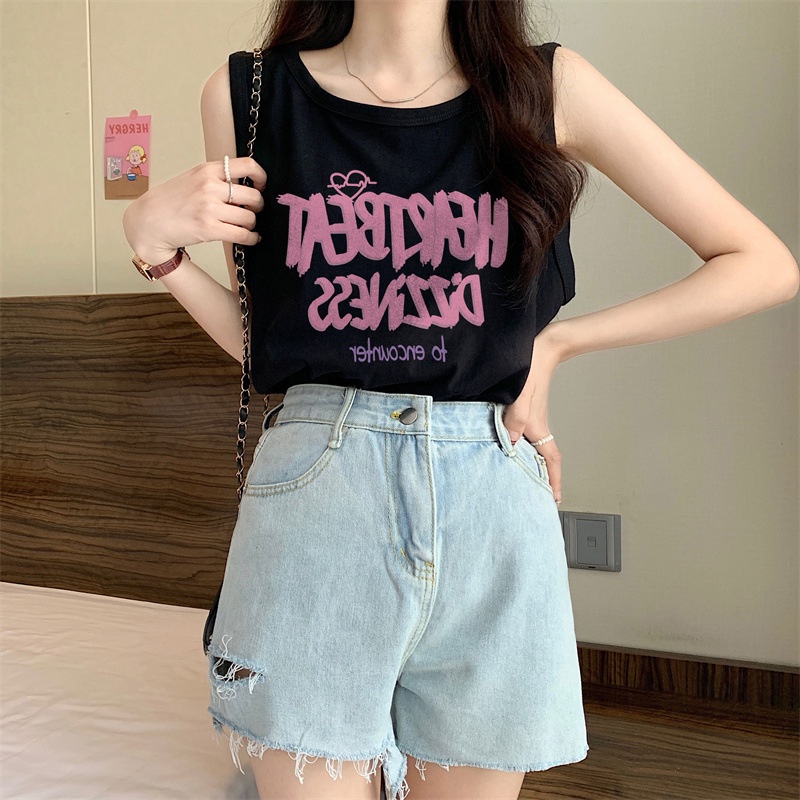 Áo Sát Nách Dáng Rộng Chất Liệu Cotton Thời Trang Mùa Hè Cho